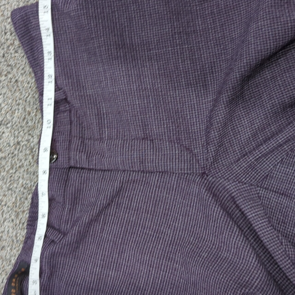 Ted Baker Men's Wool Purple Plaid Check Jem Pant Size 35R - Picture 10 of 11